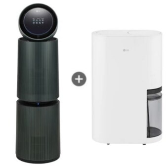 LG전자 오브제컬렉션 퓨리케어 AI 360˚ M7 <b>AS356NGMA</b> + 제습기 DQ256MWGA