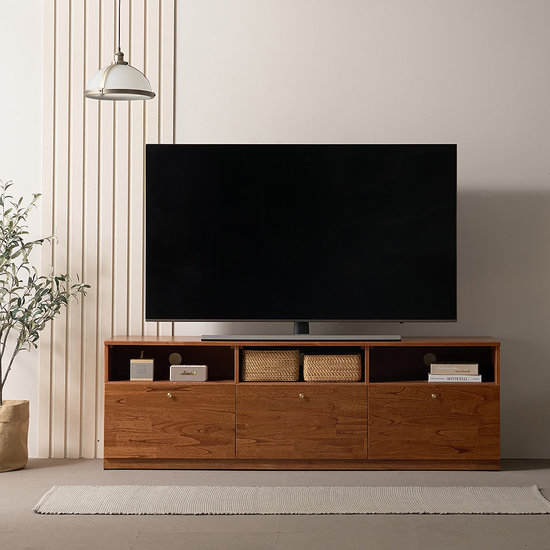 나무뜰 진저 원목 와이드 거실장 1800