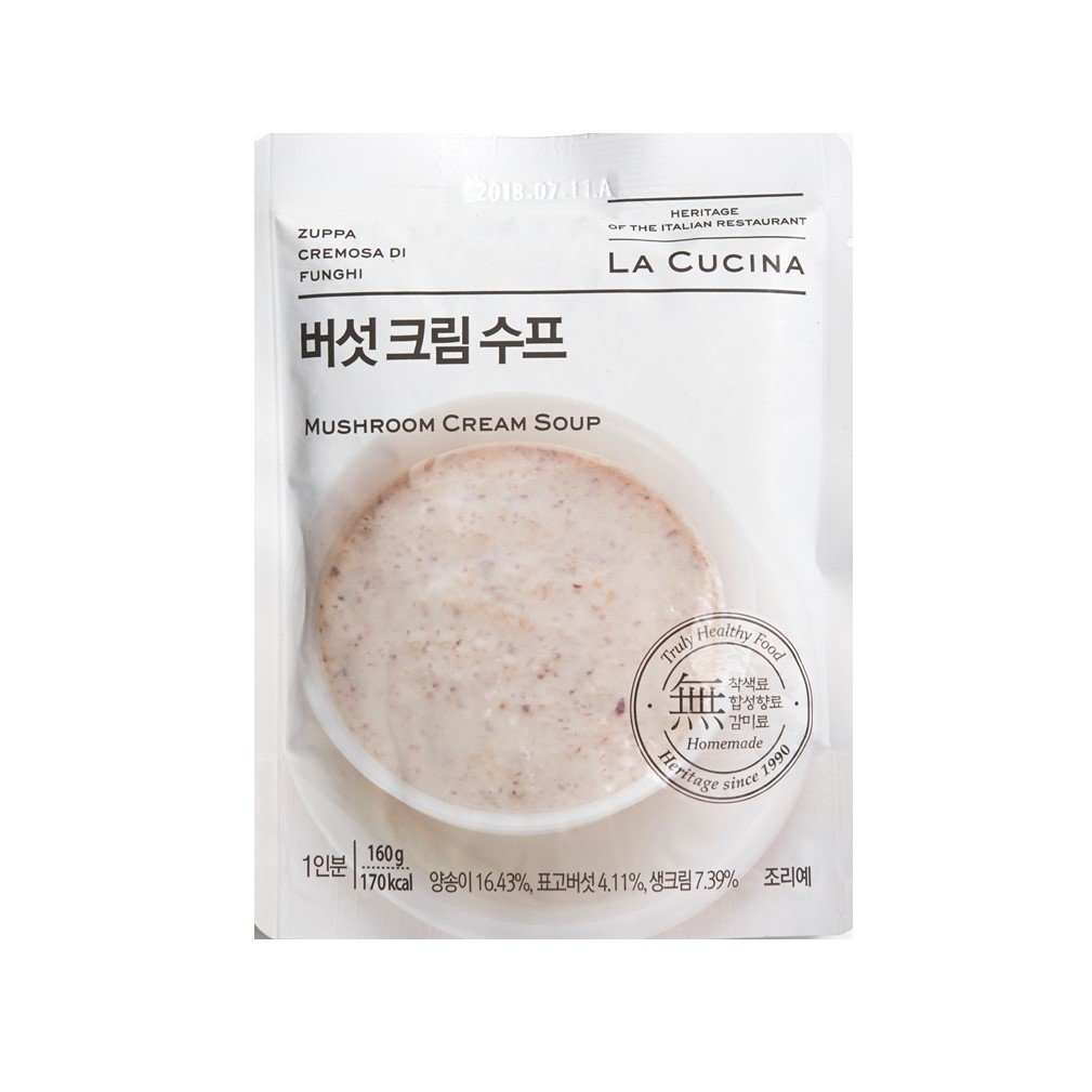 세진에프알에스 라쿠치나 버섯 크림 수프 160g이미지입니다. 누르면 해당 게시물로 새창이동합니다.