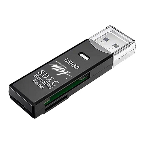 엠비에프 USB 3.0 멀티 리더기 블랙 MBF-U3CR-BK_이미지