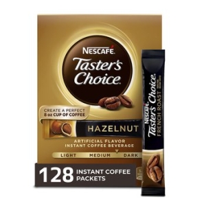 테이스터스 초이스 인스턴트 커피 16개입 8팩 헤이즐넛 Nescafe Tasters Choice Instant Coffee..