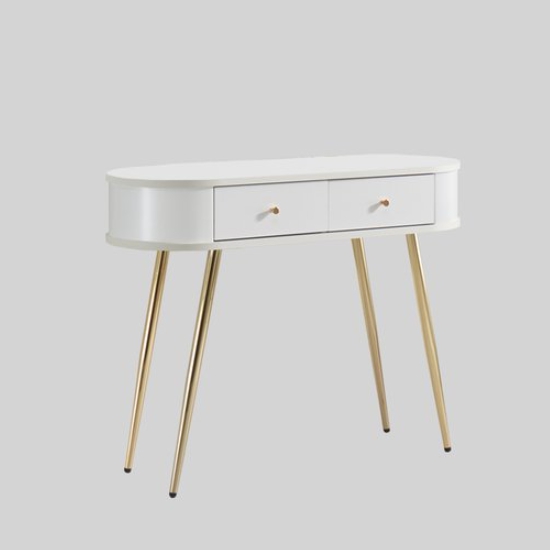 파로마 슈블랑 화이트 콘솔 화장대 1000 (거울미포함)_이미지