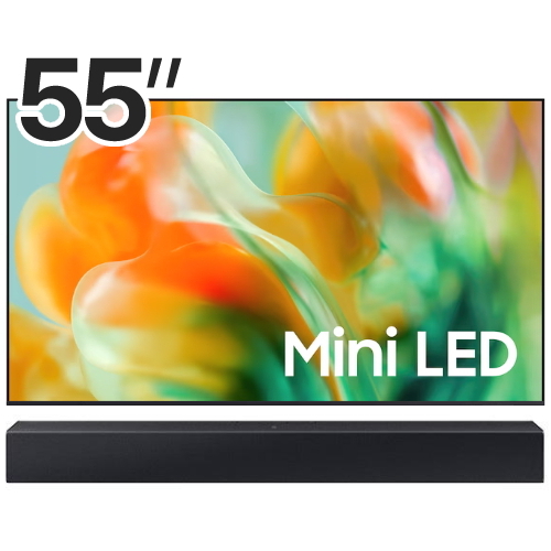 삼성전자 Mini LED KU55MH80AFXKR (벽걸이+사운드바, HW-B400F)_이미지