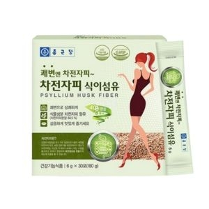 종근당건강 쾌변엔 차전자피 식이섬유 6g 30포 (3개)