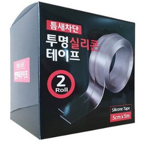 틈새차단 투명 실리콘테이프 5cm x 5m