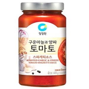 대상 청정원 구운마늘과 양파 토마토 스파게티소스 600g (5개)