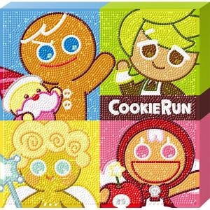 토이앤퍼즐 쿠키런킹덤 스마일 쿠키런 캔버스 보석십자수 25x25 퍼즐사랑