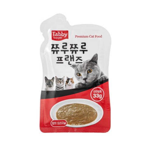 테비토퍼 쮸루쮸루 프랜즈 참치 오리지널 파우치 33g[48개]