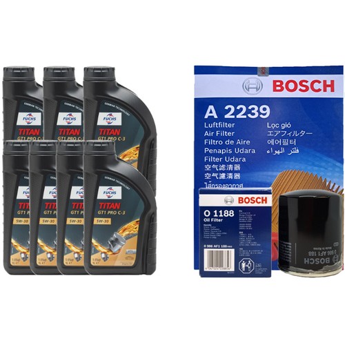 타이탄 GT1 프로 C3 5W30 7L + 보쉬필터 기아 더뉴 봉고3 디젤