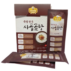 대상 청정원 인산가 죽염 한우 사골곰탕 14gX10스틱/HACCP/한국_이미지