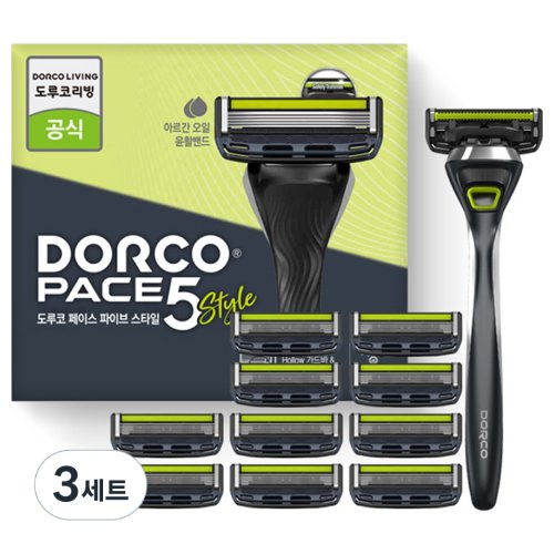 도루코 페이스5 + 면도날 (면도기3개+날30개)_이미지