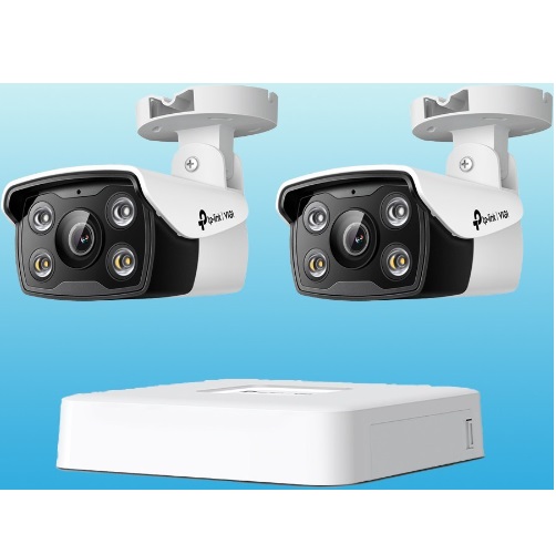 TP-LINK VIGI NVR1104H-4P + VIGI C350 (녹화기 + 카메라 2개)_이미지