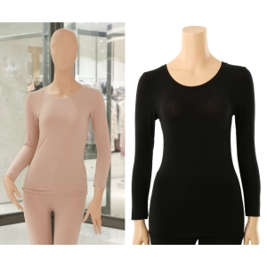 자연섬유 모달 극세사 100수 히트텍 여성 내의 내복 상의 VLG5031C