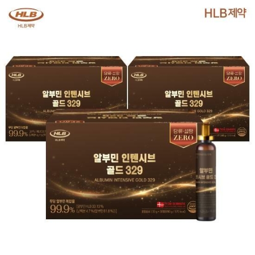 HLB제약 알부민 인텐시브 골드 329 30병 (3개)_이미지