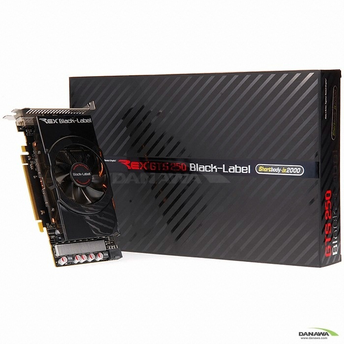 Rextech 블랙라벨 지포스 GTS250 Shortbody 512MB ix2000_이미지