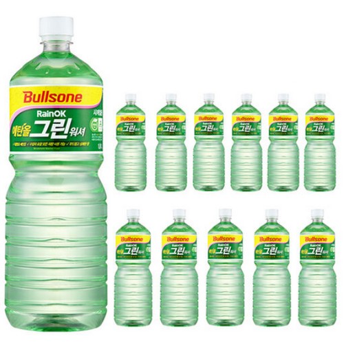 불스원 레인OK 에탄올 그린워셔 1.8L (12개)_이미지