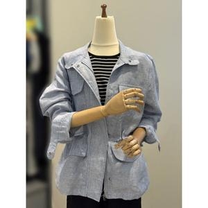 Ab.f.z 하이넥 스트링 사파리 하프 야상 점퍼 ACZ3QJ01H