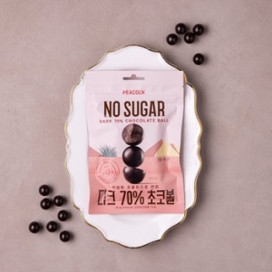 피코크 무설탕 다크 70% 초코볼 60g