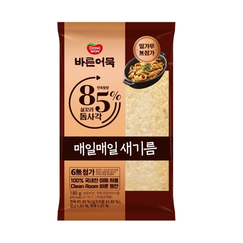동원F&B 바른어묵 85% 실꼬리돔 사각 180g (1개)_이미지