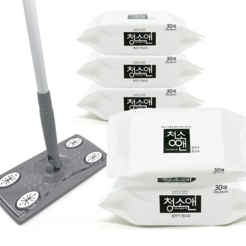 굿드림포유 청소앤 청소포용 밀대 (+정전기150매)_이미지