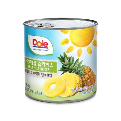 돌(Dole) Dole 파인애플 슬라이스 439g [12개]