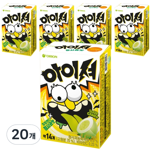 오리온 아이셔캔디 청사과맛 42g (20개)_이미지