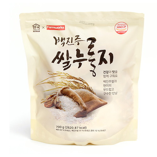 한국라이스텍 백진주 쌀누룽지 700g (2개)_이미지