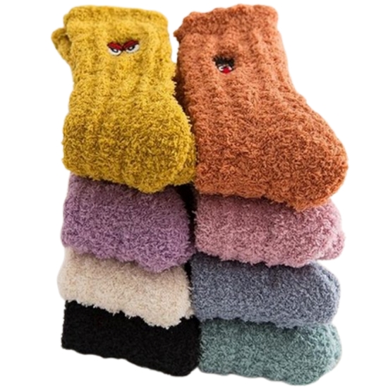 겨울 꾸러기 롱 수면양말 (1켤레)_이미지