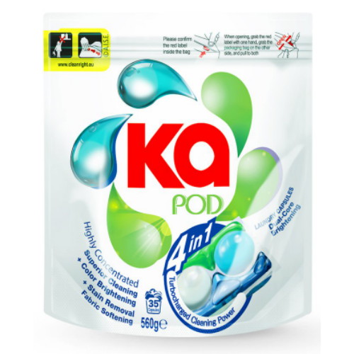 4in1 듀얼코어 캡슐세제 브라이트닝 파우치 35개입