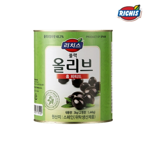 동서식품 리치스 블랙 올리브 홀 3kg (1개)_이미지