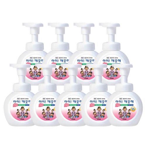 아이깨끗해 레몬 항균 폼 핸드 솝 250ml (9개)_이미지