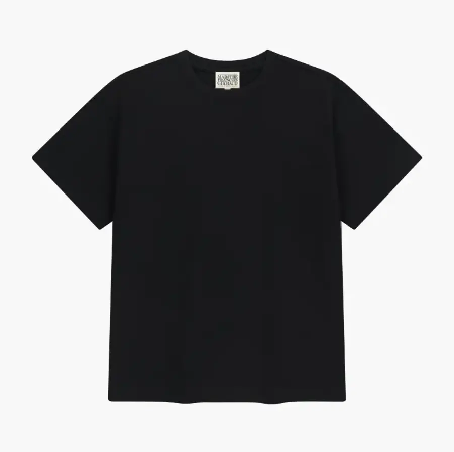 마리떼 엠보 스몰 레귤러 로고 티 MFG46UTS206 BLK WHT LHG