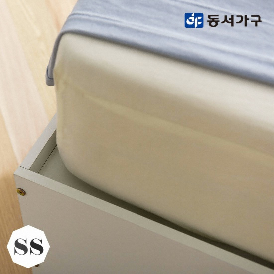 장인가구 하임 트리플 서랍 침대 SS+협탁 (매트별도)_이미지
