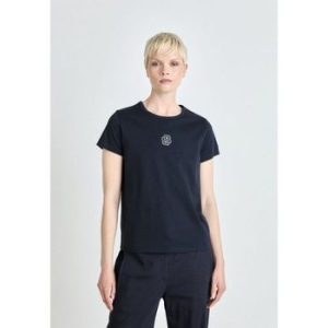 보스 이벤트 에이 프린트 티셔츠 다크 블루 135258764