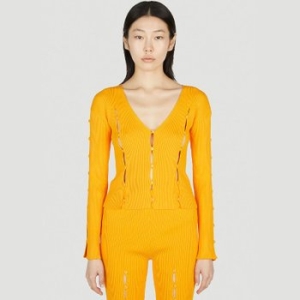 마나스 컷아웃 탑 EMSS23KN04ORA KNIT_이미지