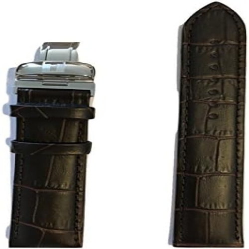 T600032780 PRC 200 19mm Brown Leather Band Strap for T055417A T055410A