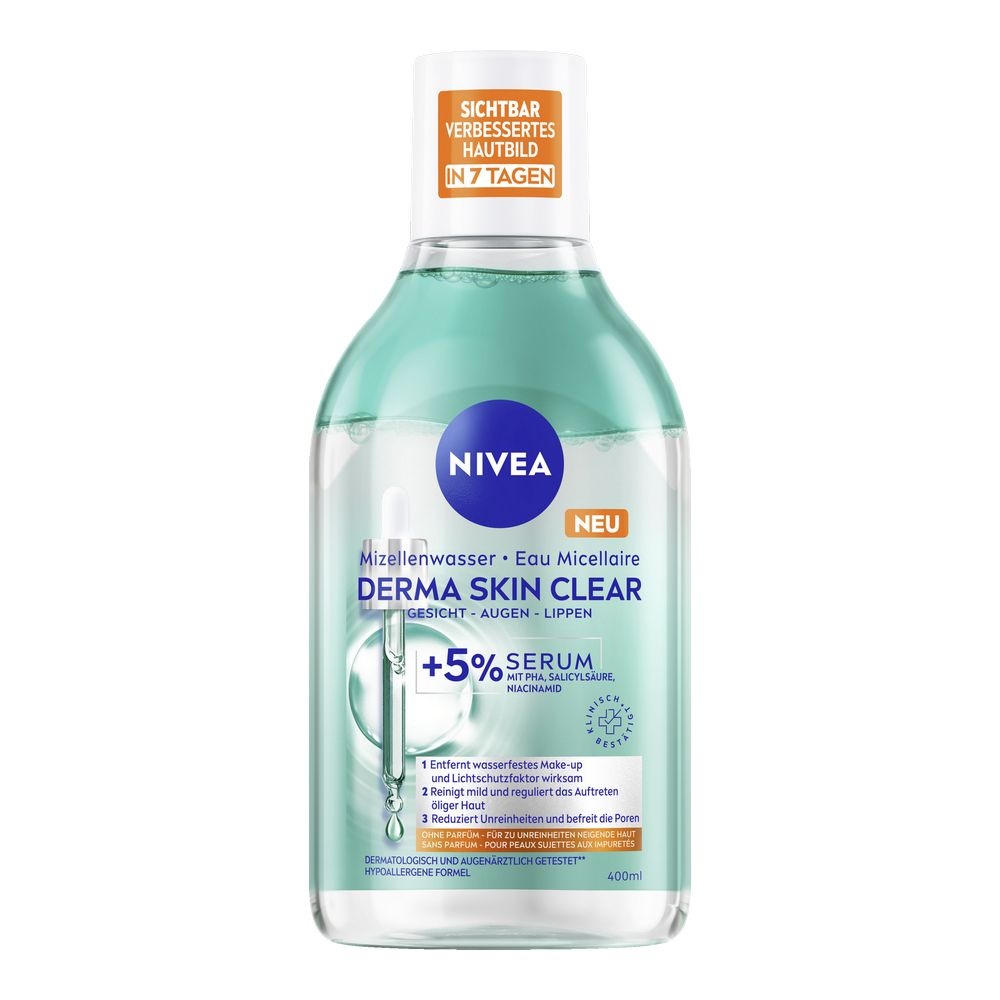  니베아 미셀라 클렌징 워터 더마 스킨 클리어 400ml [1개]