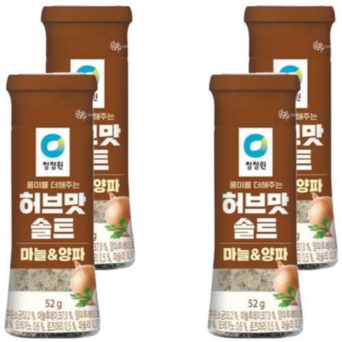 청정원 허브맛솔트 마늘&양파 52g (4개)_이미지