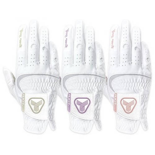 투어골프 파워그립 화이트 여성용 골프장갑 오른손 TGW-10 (1개)_이미지