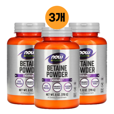 나우푸드 스포츠 베타인 파우더 170g (3개)_이미지