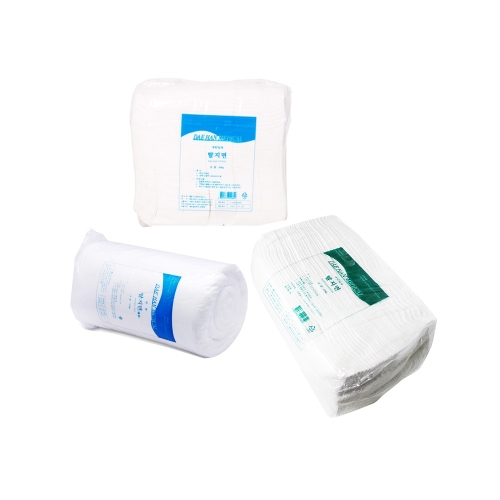대한위재 사각솜 4cmX4cm 450g 탈지면 절단 깍두기 솜