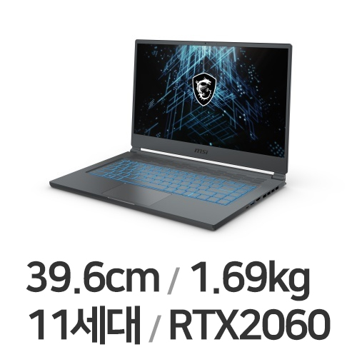 MSI Stealth 15M A11SEK 카본 그레이 WIN10 16GB램 (SSD 1TB)_이미지