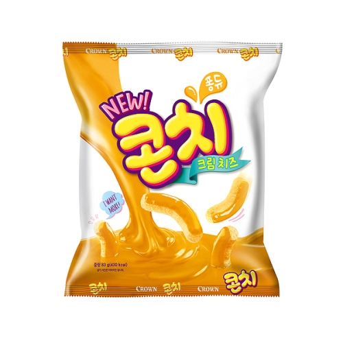 크라운제과 콘치 크림치즈 66g (2개)_이미지