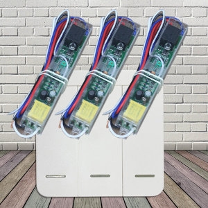 퍼스트LED 전등 리모컨 무선 스위치 3구-1개 + 수신기-3개