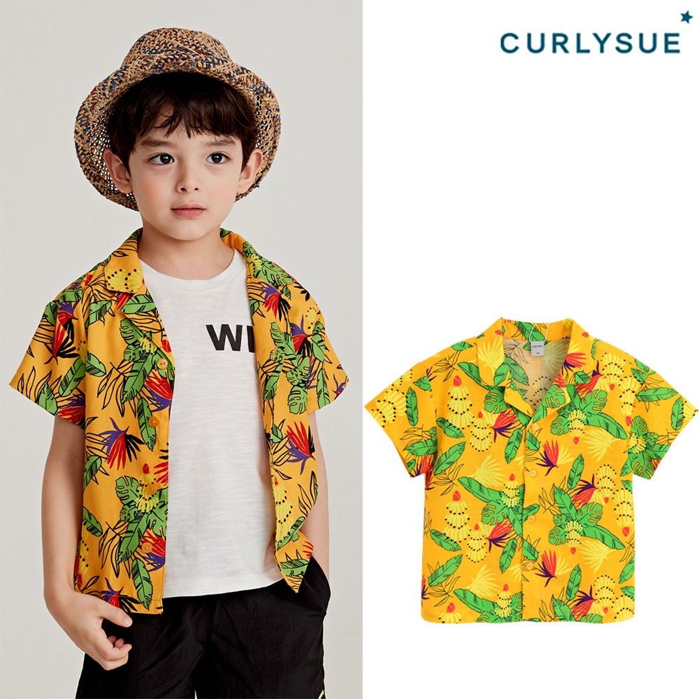 컬리수 크롭 리조트셔츠 C212SHG55P