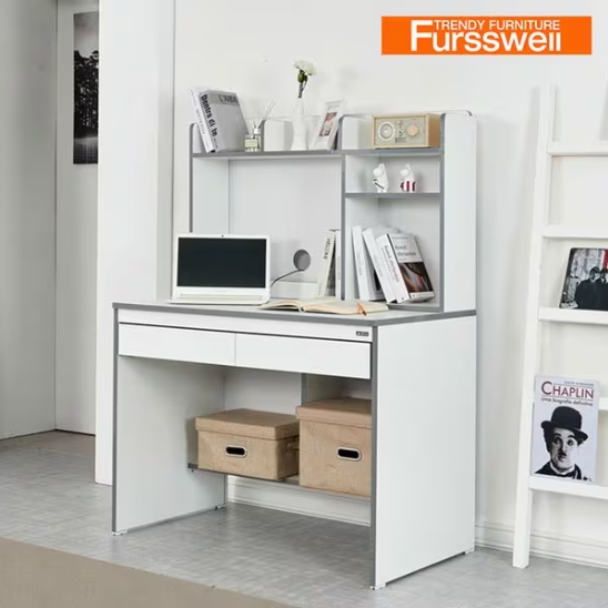 스타 낮은 책꽂이 책상 세트