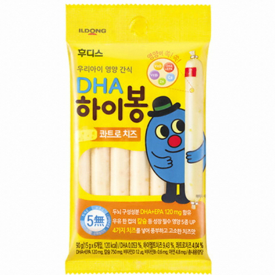일동후디스 DHA 하이봉 콰트로 치즈 8봉 720g (1개)_이미지