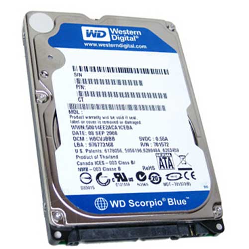 Western Digital WD MOBILE BLUE SATA2 (WD1600BEVT 160GB)_이미지