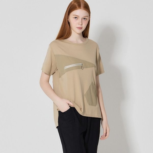 보니스팍스 Bonispax 라운드 지퍼포인트 반팔 티셔츠 348399