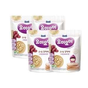 매일유업 요미요미 유기농 쌀떡뻥 자색고구마와 연근 30g (4개)
